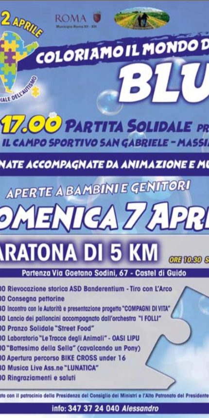 Coloriamo il mondo di Blu. Insieme per l’autismo.